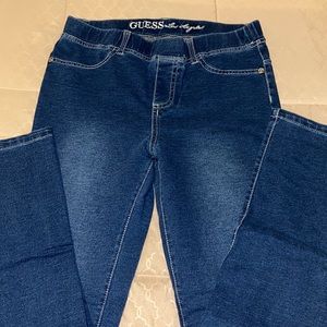 Guess stretch jeans with rhinestone logo